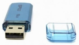 Флешка USB Silicon Power Helios 101 16ГБ, USB2.0, синий [sp016gbuf2101v1b]