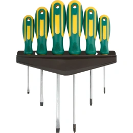 Отвертки FIT Контур, CrV сталь, набор 6 шт 56036