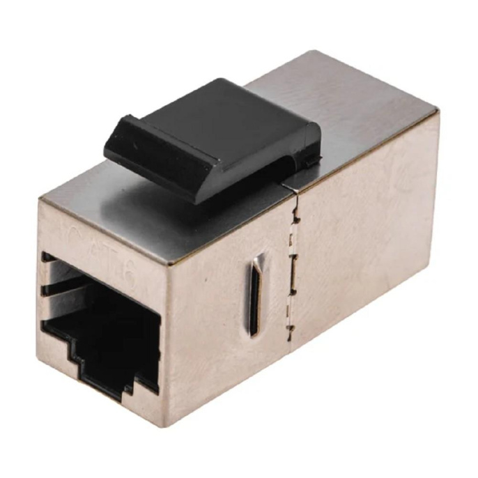 Rexant 02-0109 Адаптер проходной формата Keystone, Jack RJ-45 8P8C , FTP, CAT 6 PRO