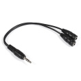 Кабель-разветвитель аудио ExeGate EX-CCA-415-0.3 (3.5mm Jack M/2x3.5mm Jack F, 0,3м) EX284946RUS
