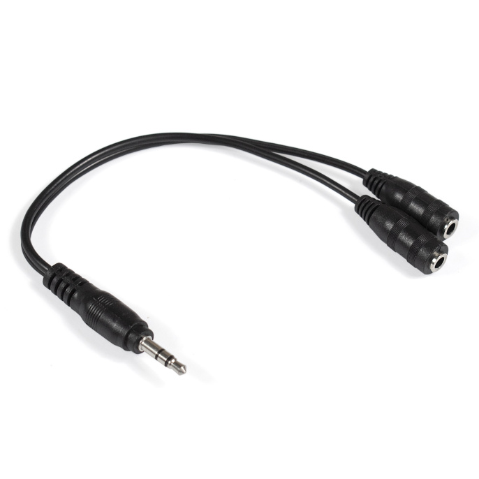 Кабель-разветвитель аудио ExeGate EX-CCA-415-0.3 (3.5mm Jack M/2x3.5mm Jack F, 0,3м) EX284946RUS