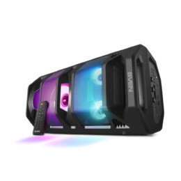 Портативная акустика SVEN АС PS-670, черный 65 Вт, TWS, Bluetooth, FM, USB, microSD, LED-дисплей, пульт, 4400мА*ч