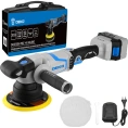Полировальная аккумуляторная орбитальная шлифмашина DEKO DKCP20DA PRO бесщеточная, в кейсе, 150 мм, 20В, 1x5.0Ач 085-1066