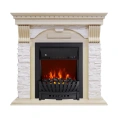 Каминокомплект Royal Flame Dublin арочный сланец крем. слоновая кость портал и очаг aspen black 64948584
