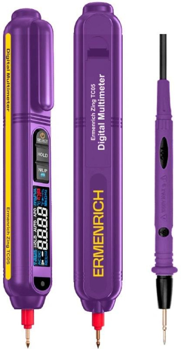 Мультиметр цифровой ERMENRICH Zing TC05, автоматический/ручной [85667]