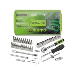 Набор инструмента ForsLine 1/4" 6-гранные, 4-14 мм, 46 предметов FL-2462-5(52221)