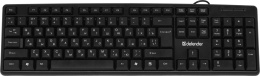 Клавиатура Defender HB-520, USB, мембранная, черный [45522]