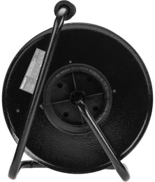 Удлинитель силовой REXANT КГ, розеток 4шт, 3x1.5 кв.мм, 16A, 30м, КГ, катушка металлическая, черный [13-5011]