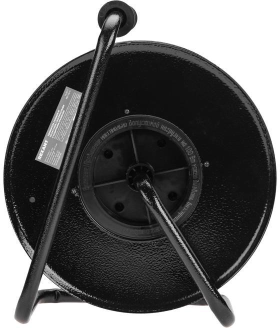 Удлинитель силовой REXANT КГ, розеток 4шт, 3x1.5 кв.мм, 16A, 30м, КГ, катушка металлическая, черный [13-5011]