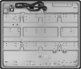 Газовая варочная поверхность Meferi Glass Ultra MGH604 черный
