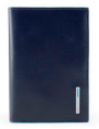 Обложка для паспорта Piquadro Blue Square PP5255B2/BLU2 синий кожа натуральная