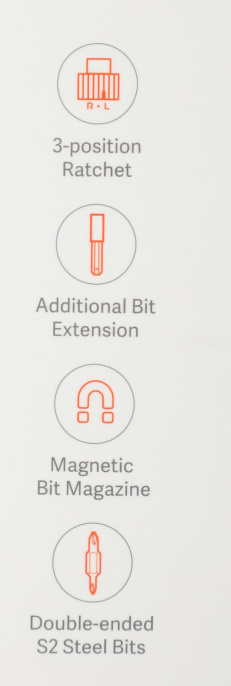 Отвертка с насадками Xiaomi Mi 16-in-1 Ratchet Screwdriver, 16 предметов, в жестком кейсе [bhr4779gl]