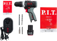 Дрель P.I.T. PBM12K-10A/1 (аккумуляторная, 12В, 22Нм, 10 мм, 2ск, 0-350/1350, 1х2.0Ач, ЗУ, коробка)