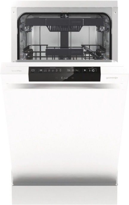 Посудомоечная машина Gorenje GS541D10W Инвертор-3 , узкая, напольная, 44.8см, загрузка 11 комплектов, белая