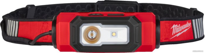 Фонарь Milwaukee L4 HL-VIS-301 4933479768 налобный, питание: аккумулятор, 4 В, источник света: светодиод, 5 режимов, 600 Лм, 1 аккумулятор L4 B3, USB-кабель