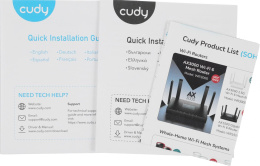 Wi-Fi роутер CUDY WR1300E, Wi-Fi 5, AC1200, 2.4/5ГГц, 2 LAN, белый