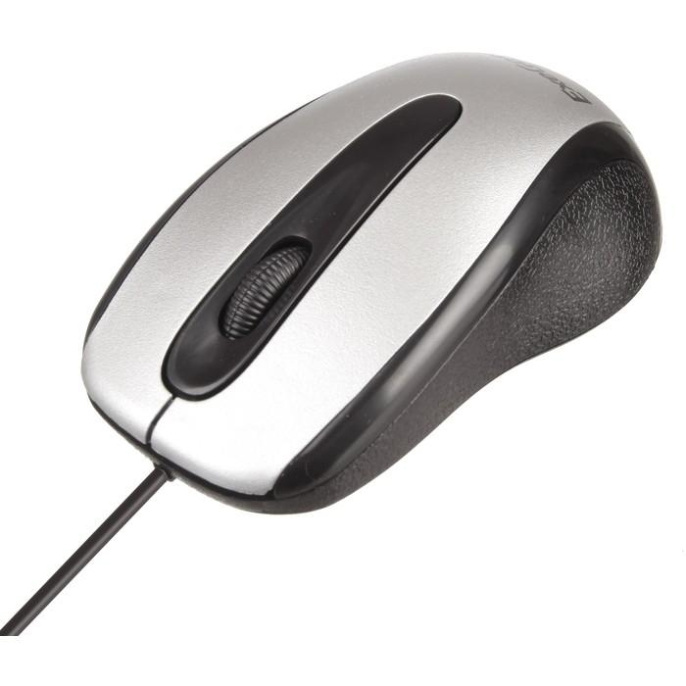Мышь ExeGate Professional Standard SH-9026S USB, оптическая, 1000dpi, 3D, 3 кнопки и колесо прокрутки, длина кабеля 1,35м, серебристая, Color Box EX264098RUS