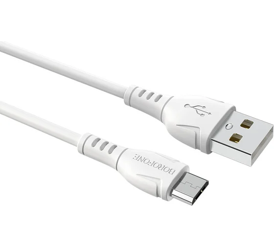BOROFONE BX51/ USB кабель Micro/ 1m/ 2.4A/ White (B-43923)