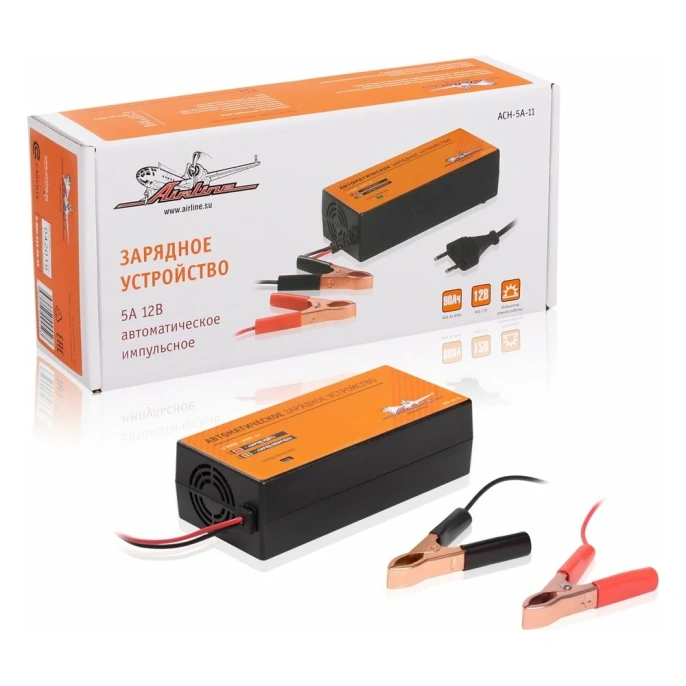 Автоматическое зарядное устройство 5А, 12В, импульсное Airline ACH-5A-11