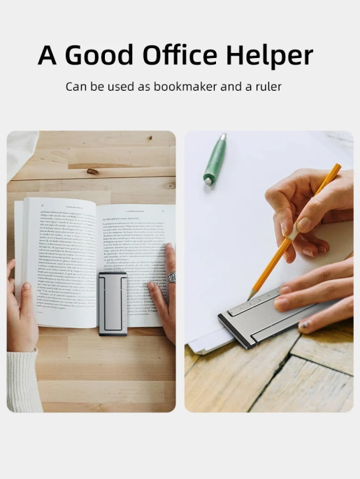 Складной алюминиевый держатель CABLETIME CS31G (CT-PH03-AG) для телефона