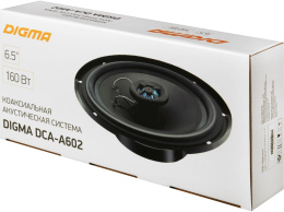 Колонки автомобильные DIGMA DCA-A602, 16.5 см 6 1/2 дюйм. , комплект 2 шт.