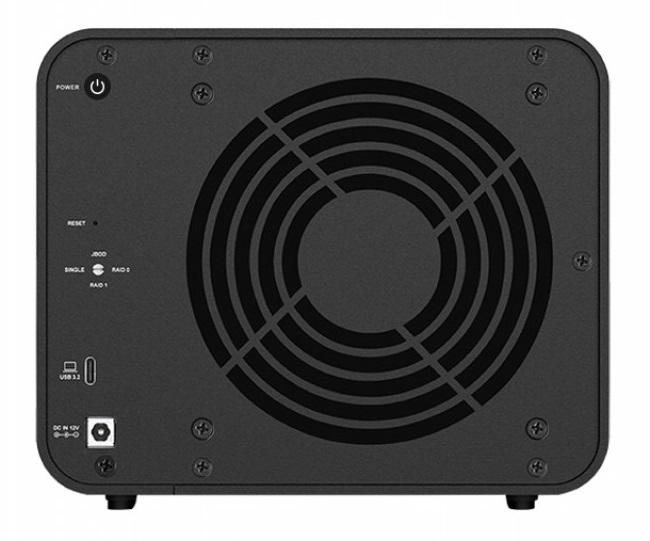 Гибридный 8-отсековый корпус RALD TerraMaster D8 Hybrid DAS tower/ RAID 0, 1, JBOD, SINGLE/ up to 4xHDD + 4xM.2 SSD / 2xUSB3.2 Gen2/ 1xPS/ 1YW