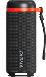 Колонка портативная Digma D-PS1521, 16Вт, черный [ps1521b]