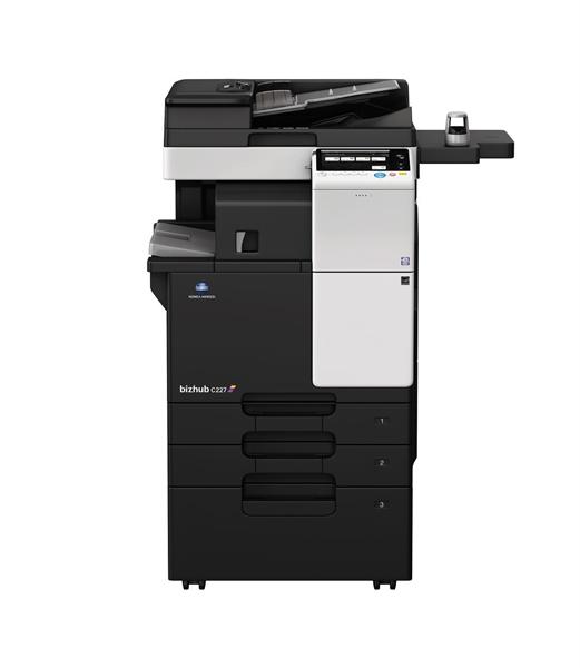 Лазерное многофункциональное устройство Konica Minolta bizhub 227 МФУ, A3, 22 стр./мин, без крышки и ADF, без тумбы, без картриджей, без кабеля питания, запуск только инженером платно отгрузка только с DF-628 и DK-513 A7AK027