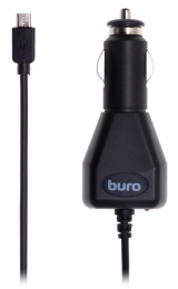 Автомобильное зарядное устройство Buro XCJ-048-EM-2A, microUSB, 10.5Вт, 2A, черный