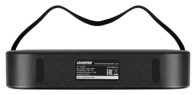Колонка портативная Digma S-24, 10Вт, зеленый [sp2410gr]