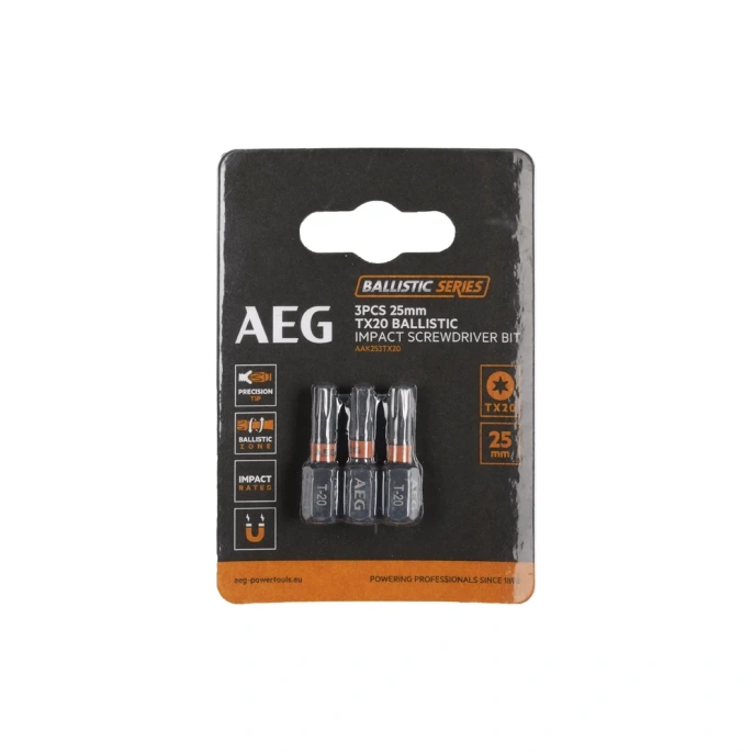 Биты ударные AAK253TX20 (3 шт; TX20; 25 мм) AEG 4932479174