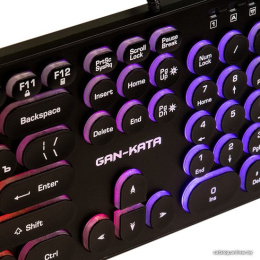 Dialog Gan-Kata Клавиатура KGK-16U BLACK - игровая с RGB-подсветкой, USB, черная
