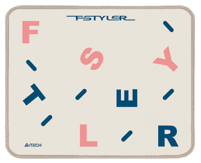 Коврик для мыши A4TECH FStyler FP25 S бежевый, ткань, 250х200х2мм [fp25 beige]