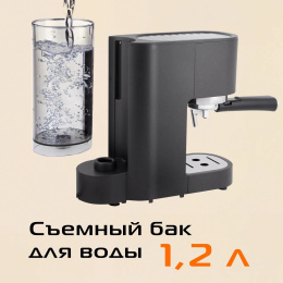 Кофеварка рожковая Red Solution CM1526 1300Вт черный