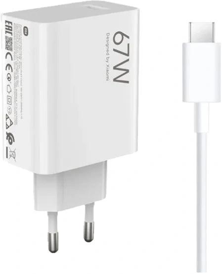 Сетевое зар./устр. Xiaomi BHR9465EU 67W 6A PD USB Type-C универсальное белый