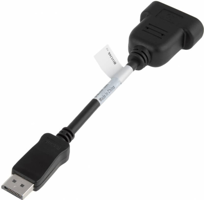 Переходник DVI HP DisplayPort (m) -  DVI-D (f),  0.19м,  черный [fh973aa]