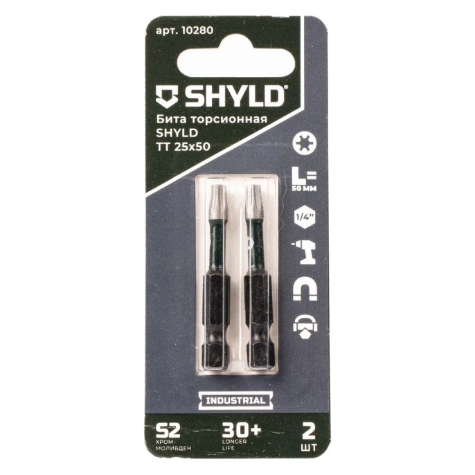 Торсионная бита SHYLD Torx Tamper 25x50 2шт. 6691381