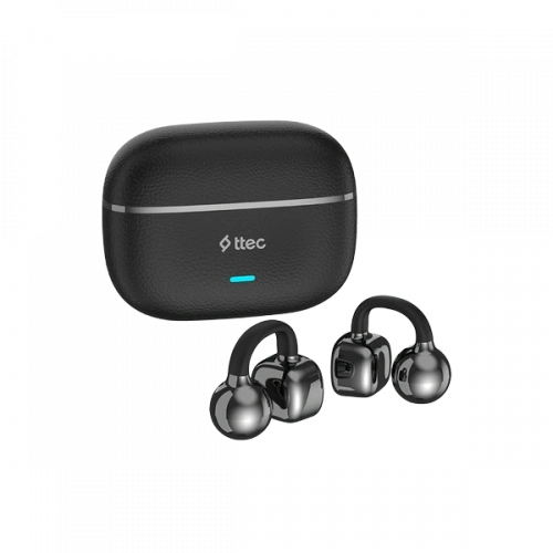 Наушники-клипсы беспроводные TTEC AirBeat Onyx Open-Ear Clip On Wireless Bluetooth Headset. Цвет: черный (2KM178S)