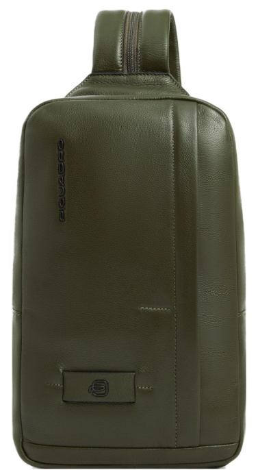 Рюкзак слинг Piquadro Russel CA6764W137/VE2 хаки кожа
