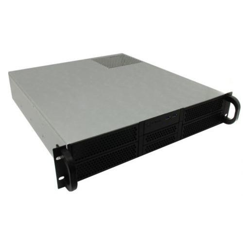 Procase RE204-D4H2-FE-65 Корпус 2U server case,4x5.25+2HDD,черный,без блока питания 2U,2U-redundant ,глубина 650мм,EATX 12"x13", панель вентиляторов 4*80х25 PWM [RE204-D4H2-FE-65]