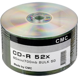 Диски CMC CD-R 80 52x Bulk/50 141151