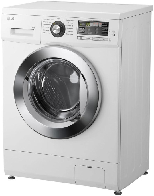 Стиральная машина LG F1096ND3, с фронтальной загрузкой, 6кг, 1000об/мин, инверторная