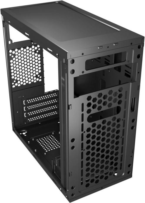 Корпус mATX BLOODY BD-CC101, Mini-Tower, без БП, черный [bd-cc101-bk]