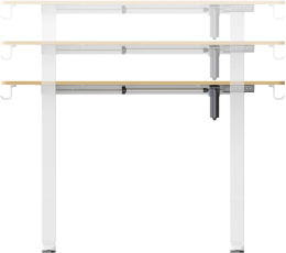 Стол компьютерный Cactus CS-ED-WTBAM, с регулировкой высоты, электропривод, бамбук, бежевый