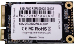 SSD накопитель AMD Radeon R5 R5MS256G5 256ГБ, mSATA, SATA, mSATA, rtl