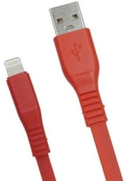 Кабель PREMIER 6-703RL45 2.0R, Lightning m - USB m , 2м, красный