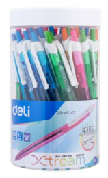 Ручка шариков. автоматическая Deli X-tream EQ02836-1 ассорти d 0.7мм син. черн. линия 0.4мм