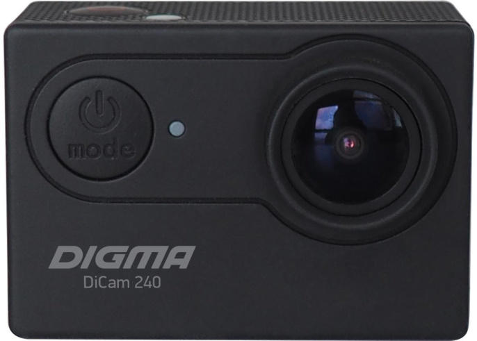 Экшн-камера Digma DiCam 240 1080p, WiFi, черный [dc240]