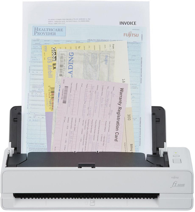 Сканер Ricoh scanner fi-800R Сканер уровня рабочей группы, 40 стр/мин, 80 изобр/мин, А4, двустороннее устройство АПД + однолистовая подача , USB 3.2, светодиодная подсветка аналог Fujitsu fi-800R (PA03795-B001)