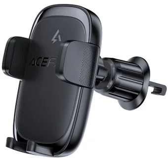 Держатель автомобильный ACEFAST D48 Press Type Wireless Charging Car Holder For Air Vent - Black AF-D48-BK